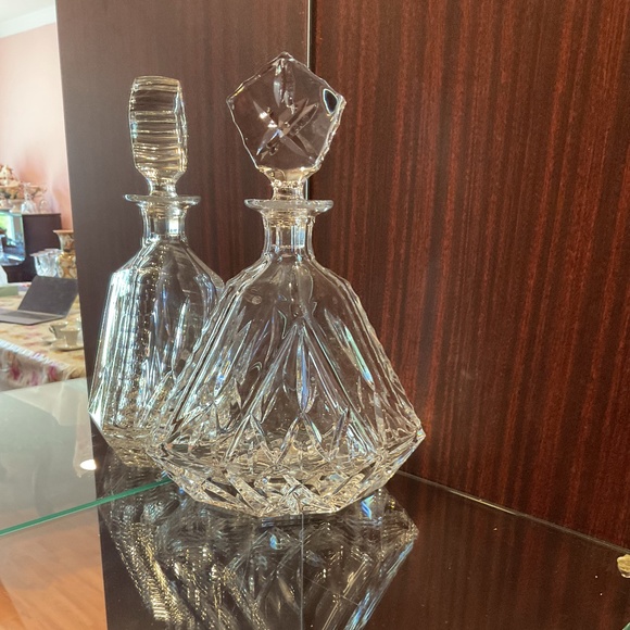 Vintage Olympic by BLOCK Crystal Decanter & Stopper Lead Crystal 10.75\